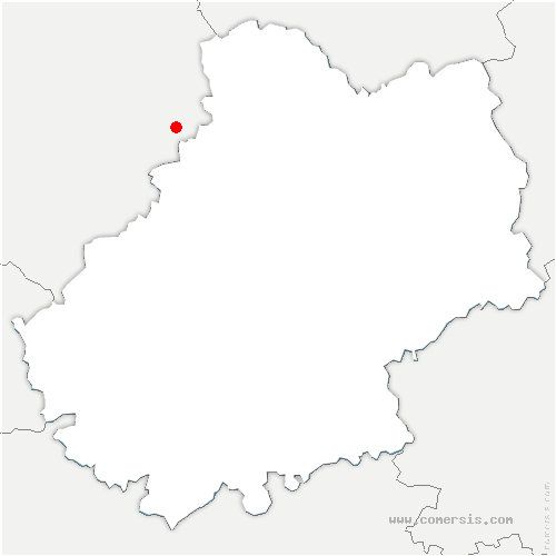 carte de localisation de Saint-Parthem