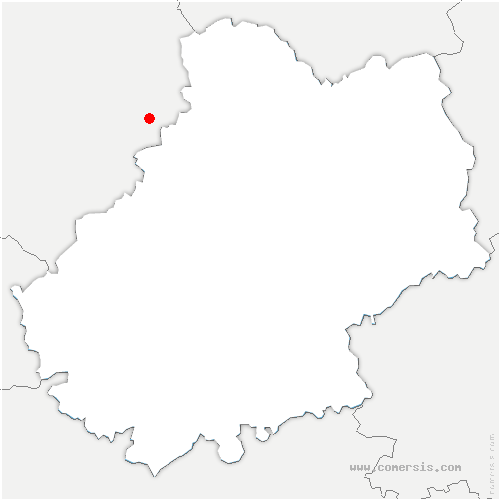 carte de localisation de Saint-Santin