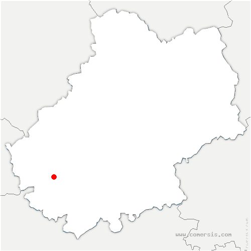 carte de localisation de Sauzet