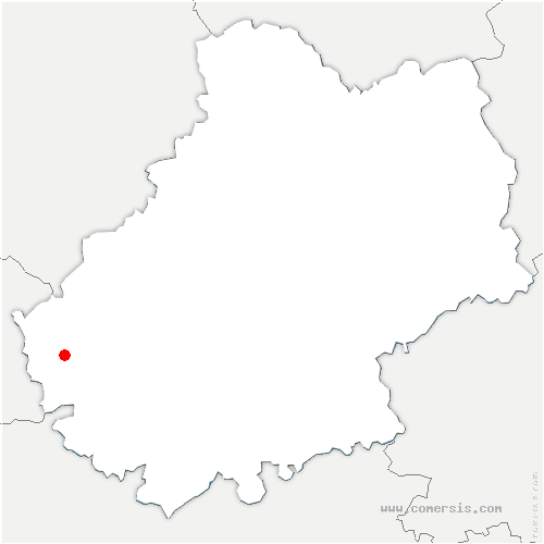 carte de localisation d'Yssandon