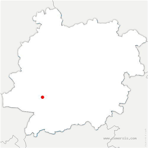 carte de localisation de Fargues-sur-Ourbise