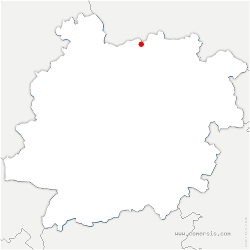 carte de localisation de Lalandusse