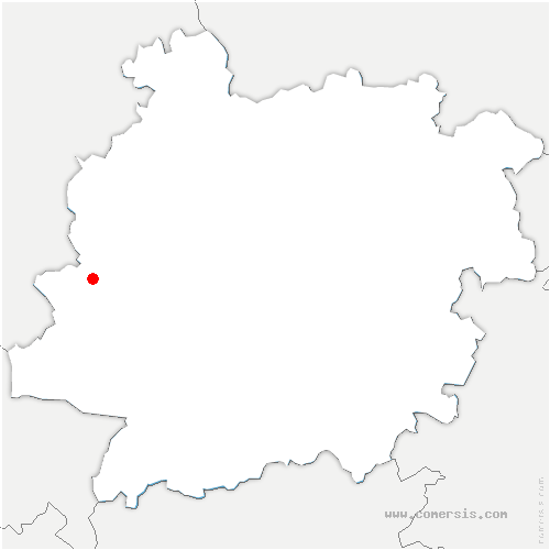 carte de localisation de Poussignac