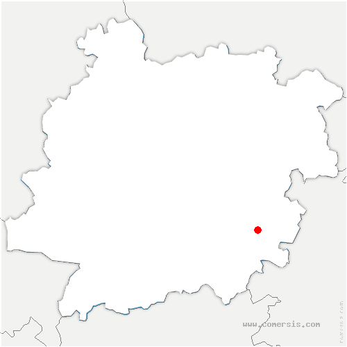carte de localisation de Saint-Caprais-de-Lerm