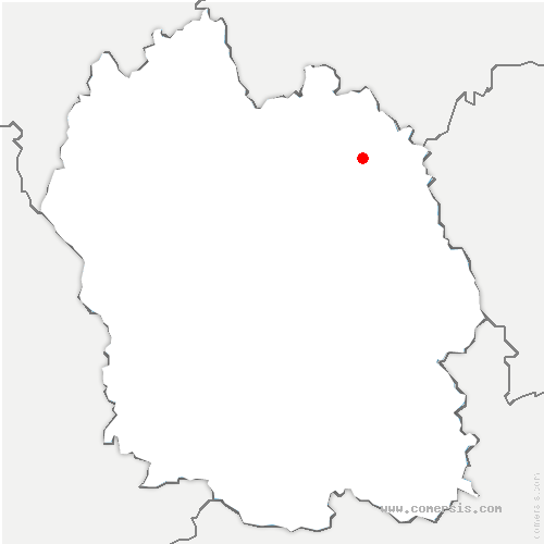 carte de localisation de Chastanier