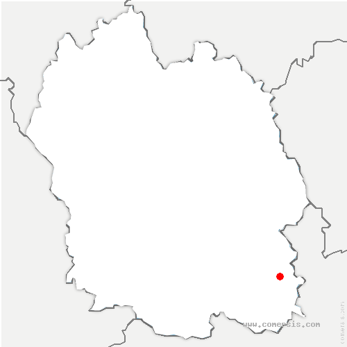 carte de localisation du Collet-de-Dèze