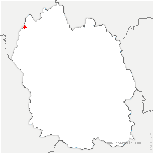 carte de localisation de Fournels