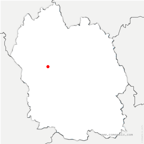 carte de localisation de Montrodat