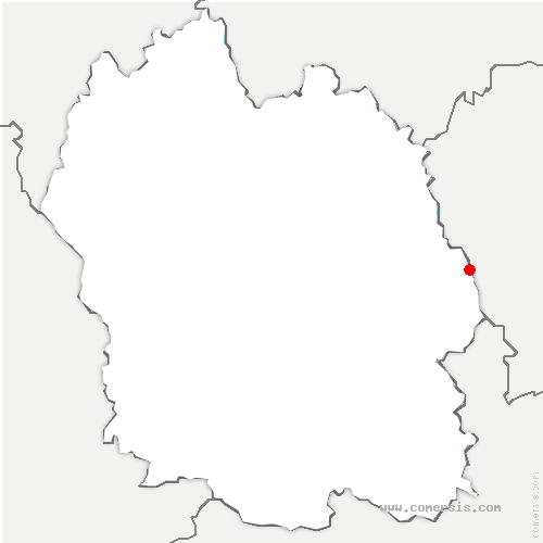 carte de localisation de Pied-de-Borne