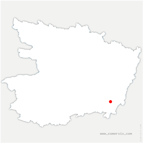 carte de localisation d'Artannes-sur-Thouet