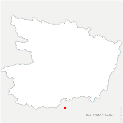carte de localisation d'Aubigné-Racan