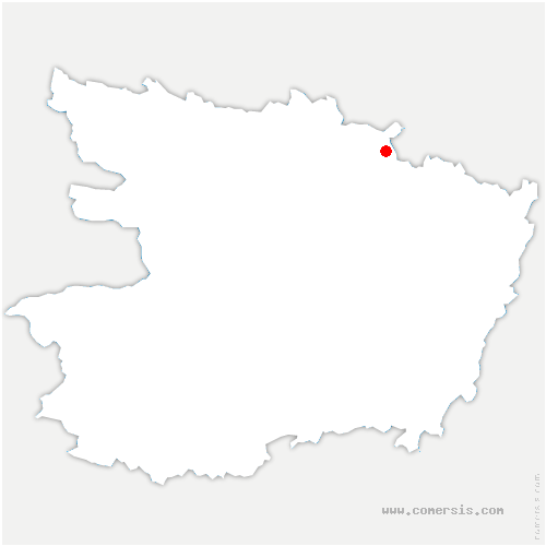 carte de localisation de Bazoges-en-Paillers