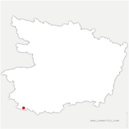 carte de localisation de Bazouges Cré sur Loir