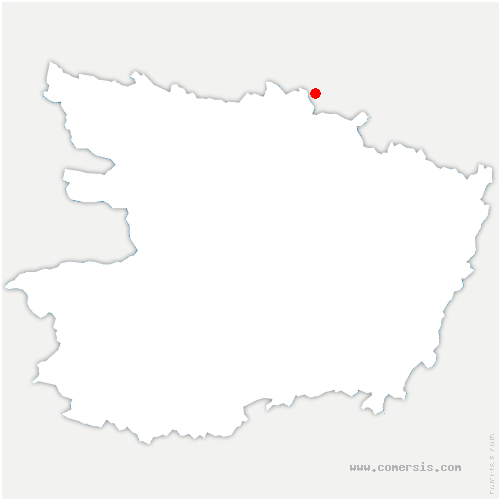 carte de localisation de la Bernardière