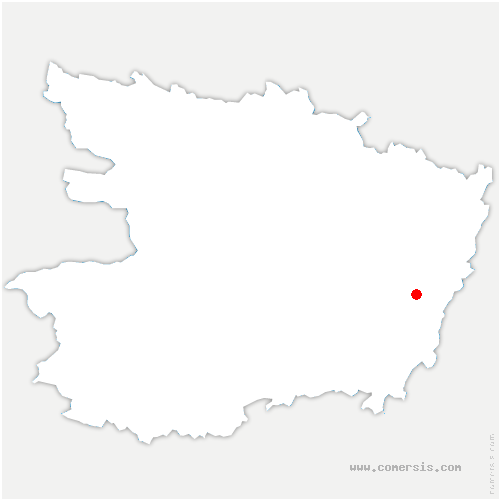 carte de localisation de la Boissière-du-Doré