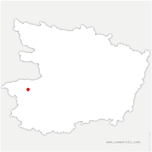 carte de localisation de la Boissière-sur-Èvre