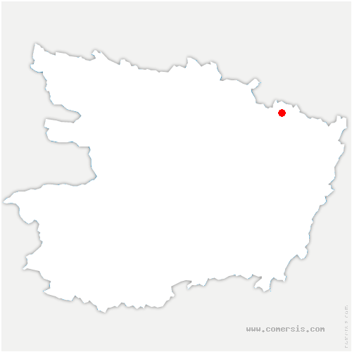 carte de localisation de Bonnœuvre