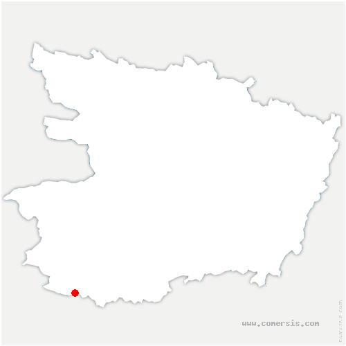carte de localisation de Bouchamps-lès-Craon