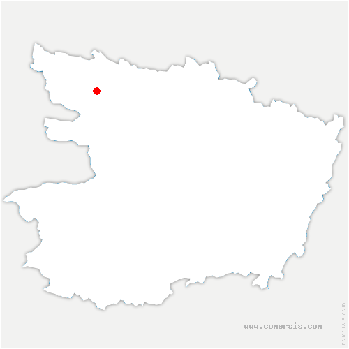 carte de localisation du Bourg-d'Iré