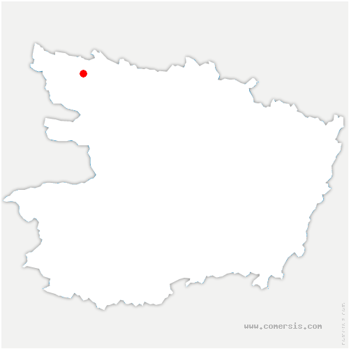 carte de localisation de Bourg-l'Évêque