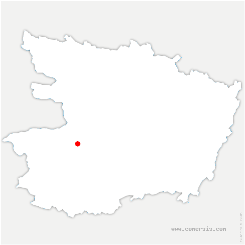 carte de localisation de Bourgneuf-en-Mauges
