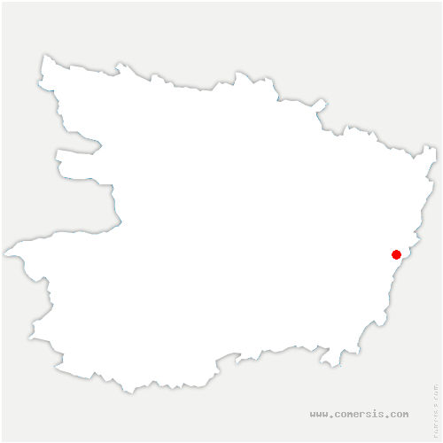 carte de localisation de la Breille-les-Pins