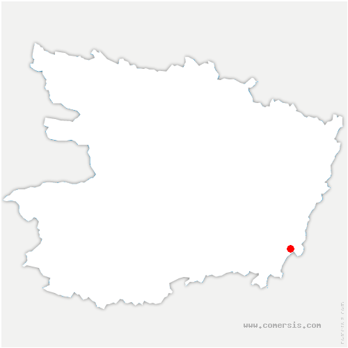 carte de localisation de Brézé