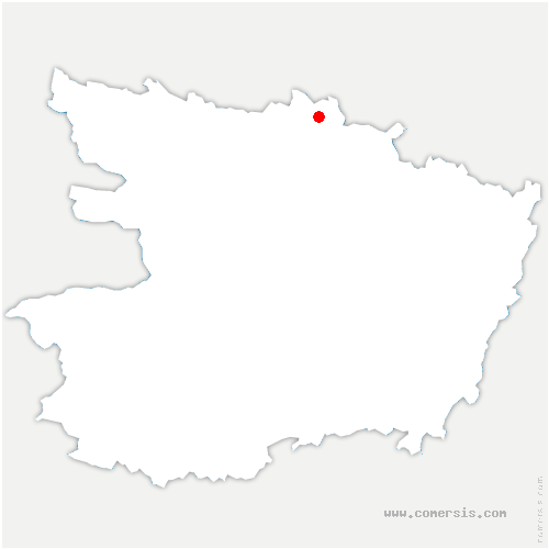 carte de localisation de Brissarthe