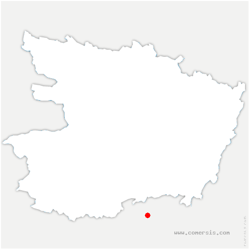 carte de localisation de la Bruère-sur-Loir
