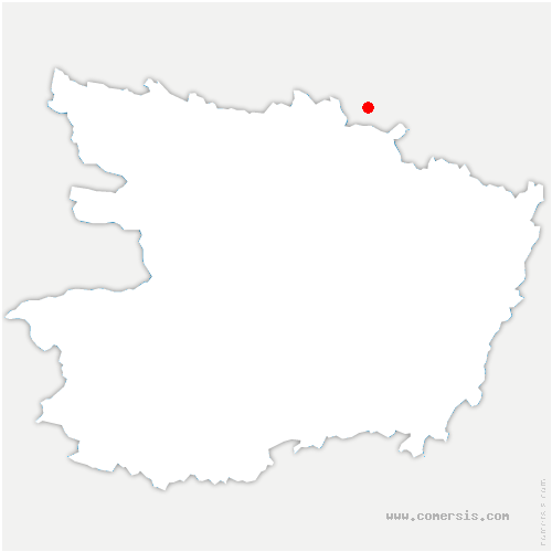 carte de localisation de la Bruffière