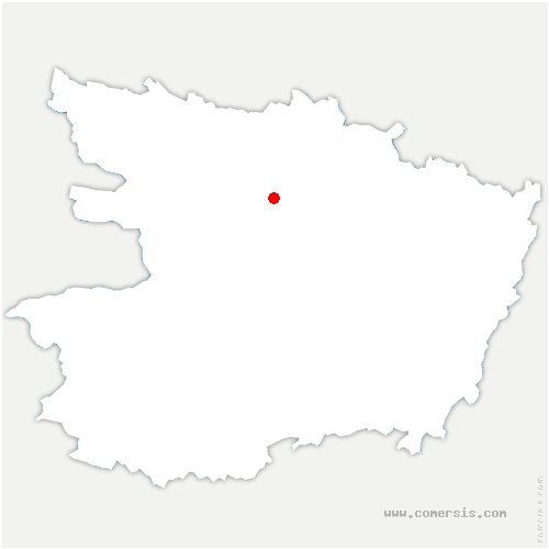 carte de localisation de Cantenay-Épinard