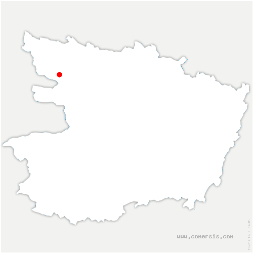 carte de localisation de Challain-la-Potherie