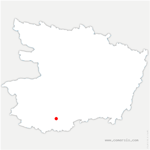 carte de localisation de Chanteloup-les-Bois