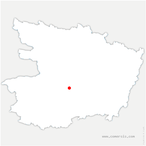 carte de localisation de Chanzeaux