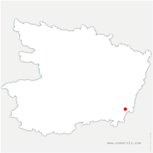 carte de localisation de la Chapelle-Gaugain
