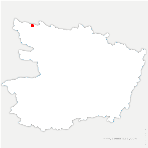 carte de localisation de la Chapelle-Hullin