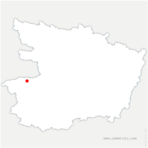 carte de localisation de Chapelle-Saint-Florent