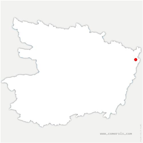 carte de localisation de la Chapelle-Saint-Sauveur