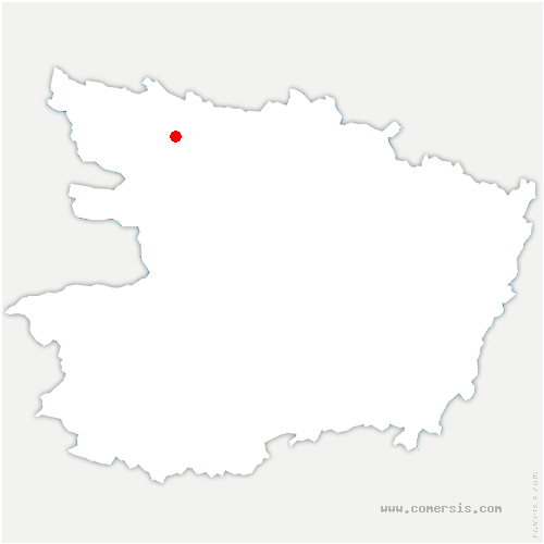 carte de localisation de la Chapelle-sur-Oudon
