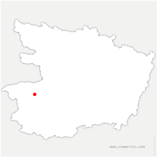 carte de localisation de Chaudron-en-Mauges