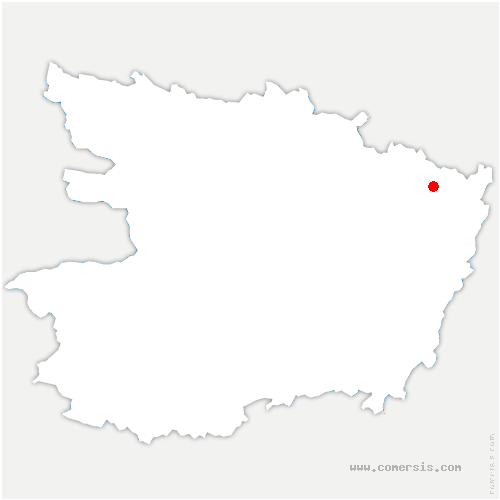 carte de localisation de Chavaignes