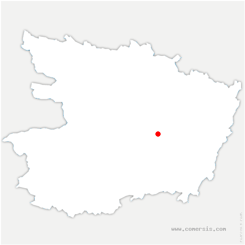 carte de localisation de Chemellier