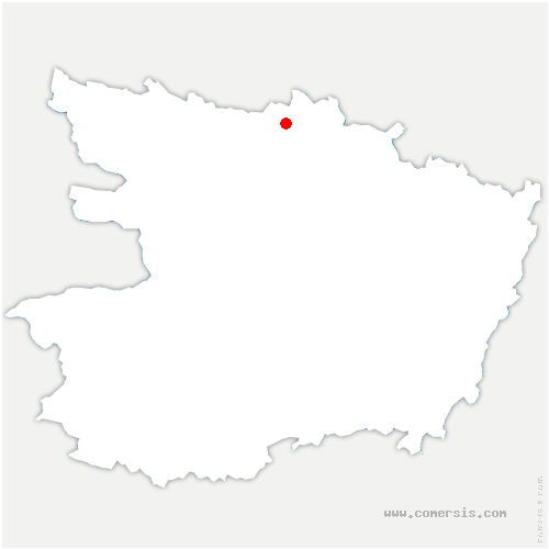 carte de localisation de Cherré