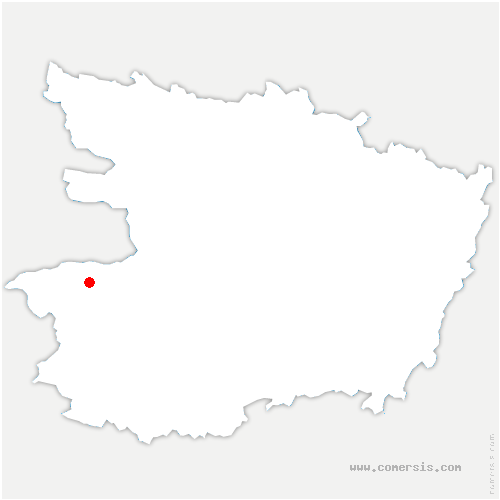 carte de localisation de Chevillé