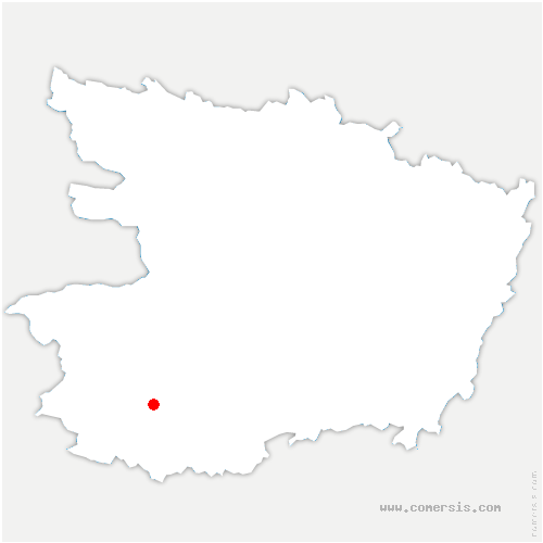 carte de localisation de Courcelles-la-Forêt