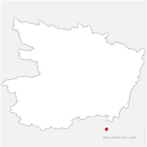 carte de localisation de Dissay-sous-Courcillon