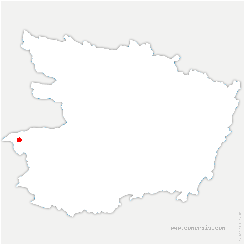 carte de localisation de Drain