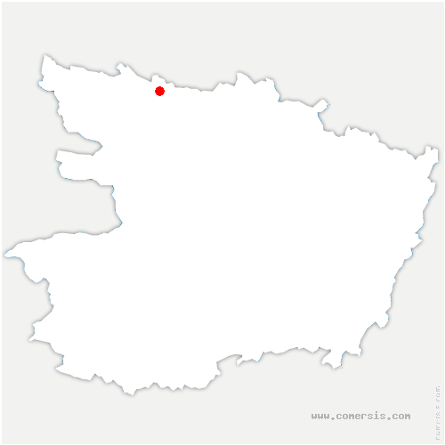 carte de localisation de la Ferrière-de-Flée