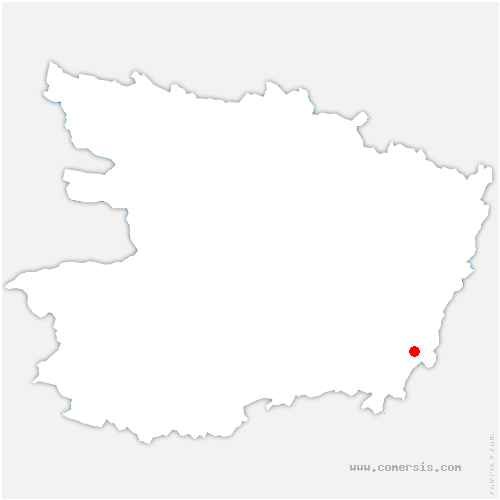 carte de localisation de Fontevraud-l'Abbaye