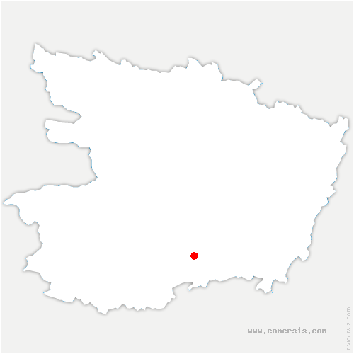 carte de localisation de la Fosse-de-Tigné